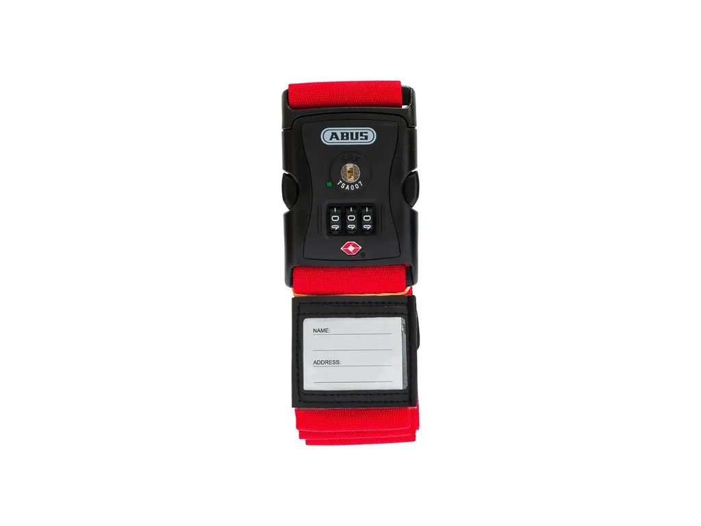 ABUS 87660 Kofferband 620TSA Rosso - Protezione Bagaglio Premium