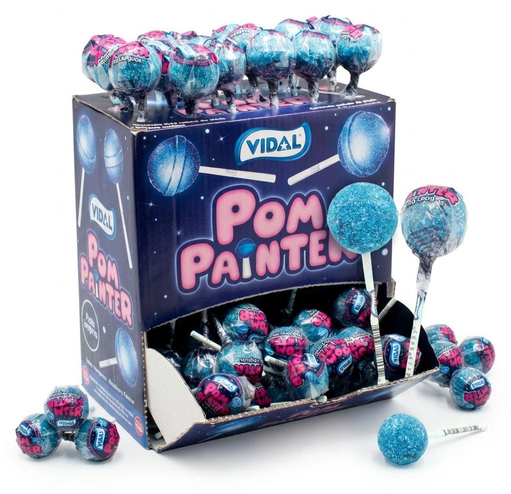 Displej s 100 kusmi lízankov "Pom Painter" na farbenie Obrázok produktu 