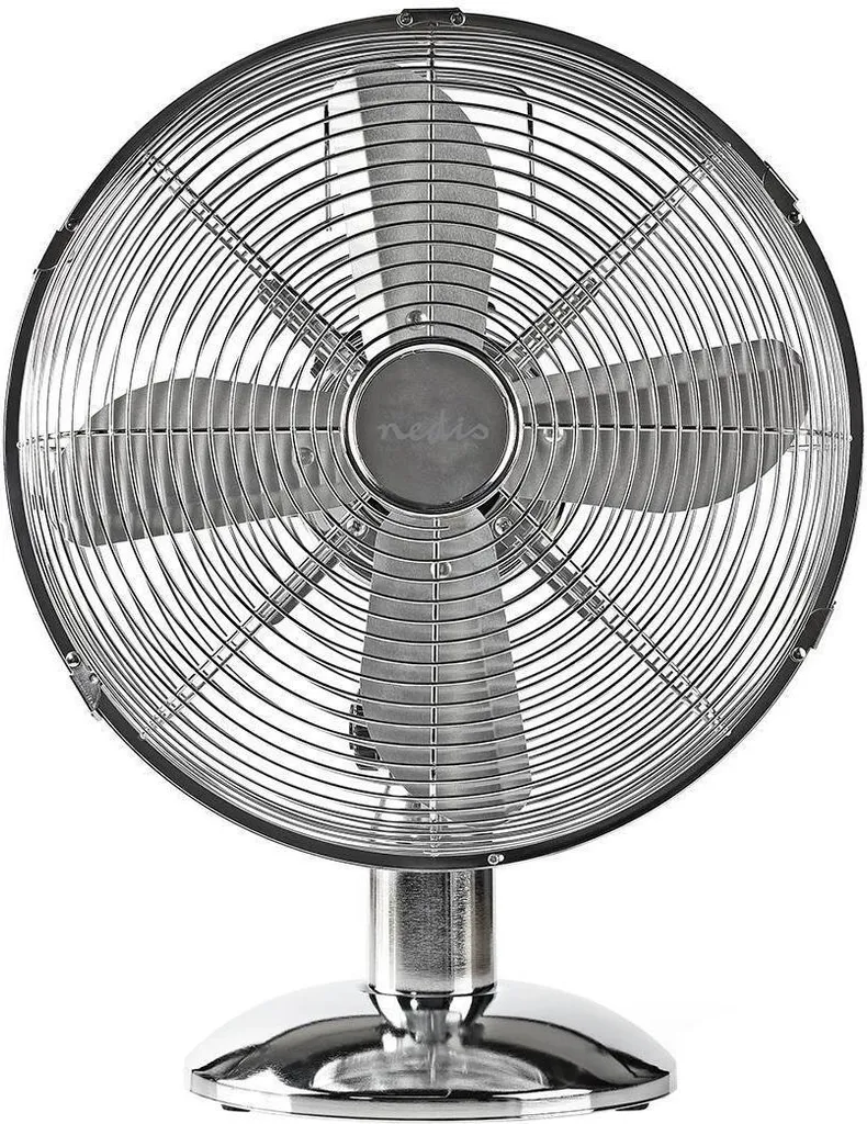 Ventilateur de bureau oscillant en métal - Diamètre 30 cm - 3 vitesses