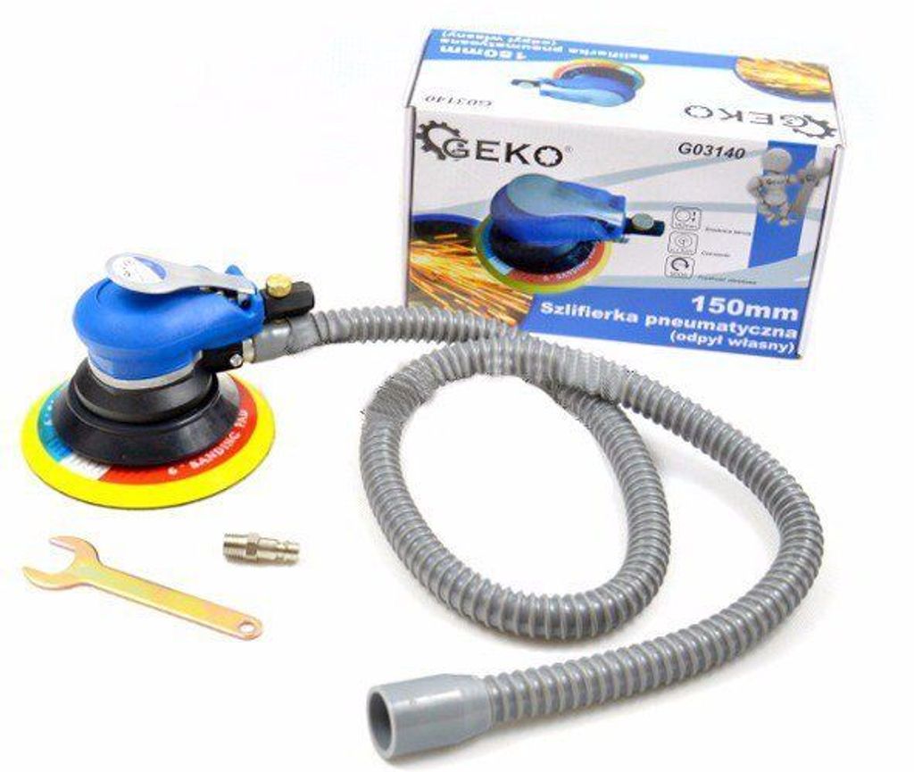 GEKO Pneumatická excentrická bruska 150mm s hadicí G03140 Obrázek produktu 