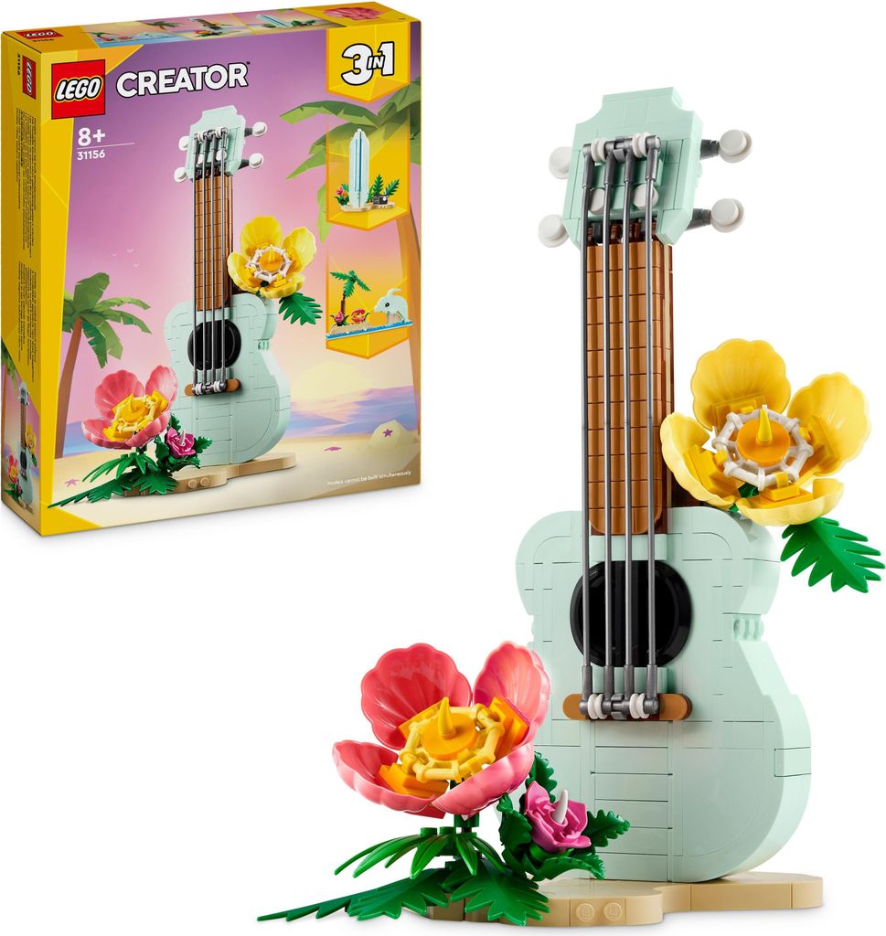 LEGO Creator 3in1 Tropische Ukulele, Strand-Spielzeug mit 3 Produktbild