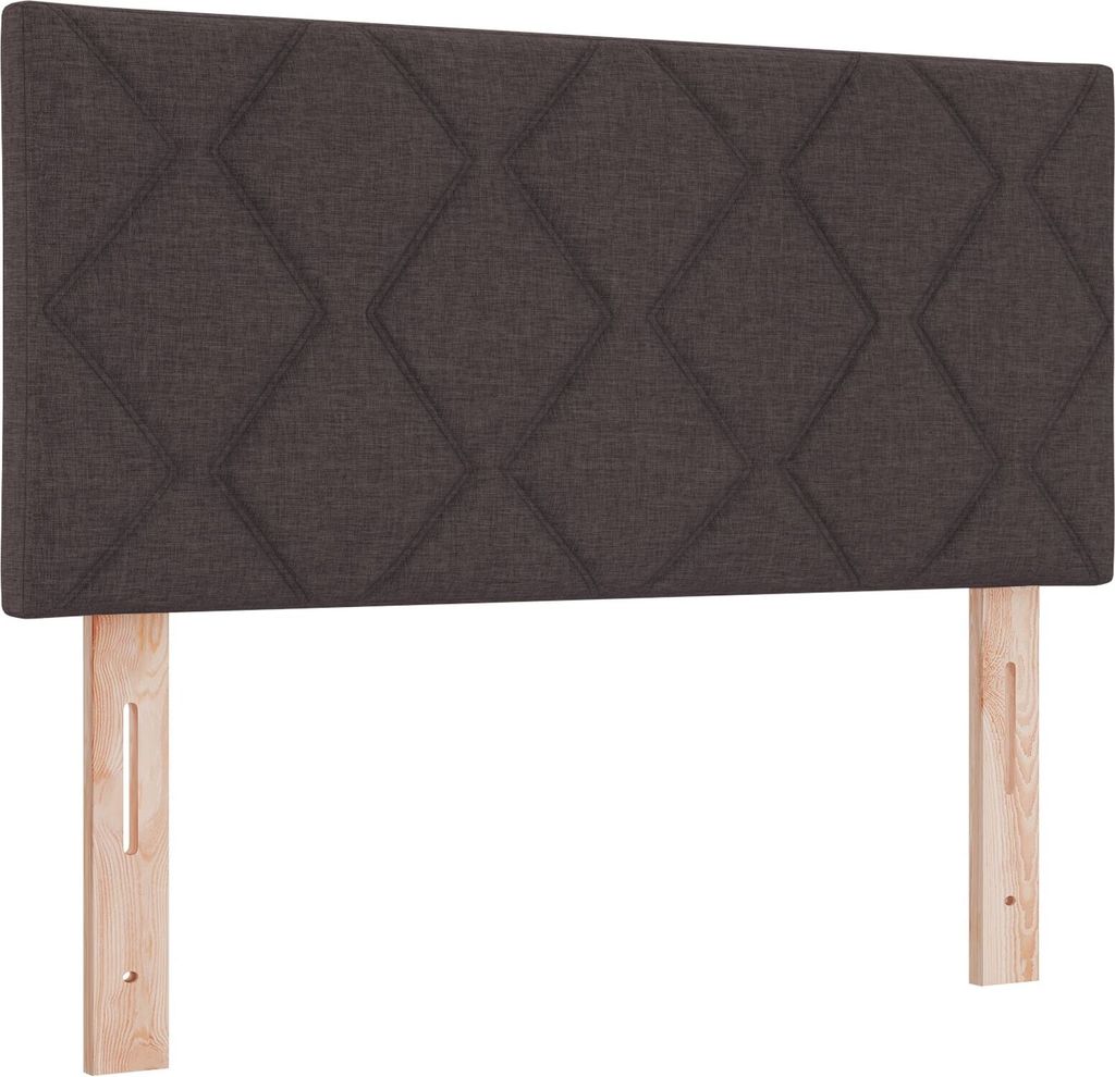 Möbel Kopfteil mit Diamantblock-Design Dunkelbraun 90 cm Stoff - Kopfteile 42007218