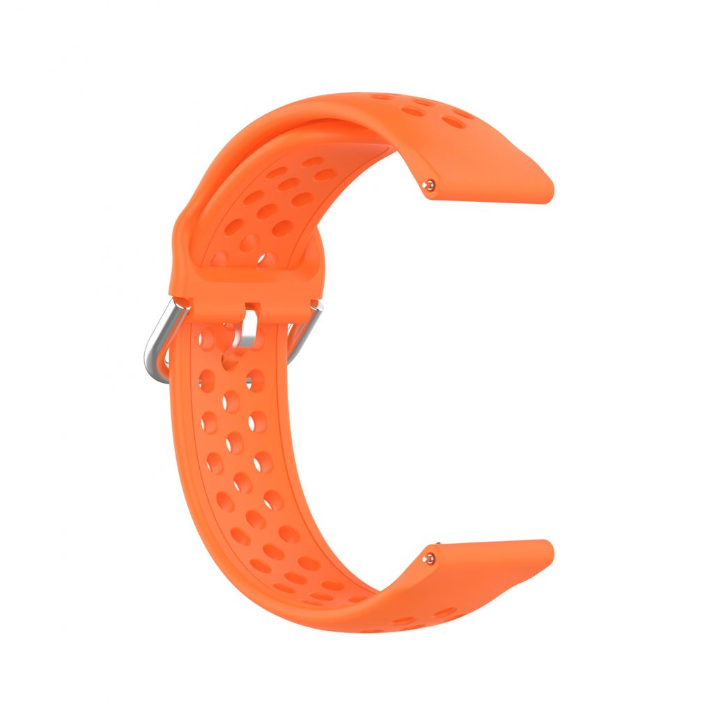 BStrap Silicone Dots Armband für Garmin Vivoactive 4s, orange
