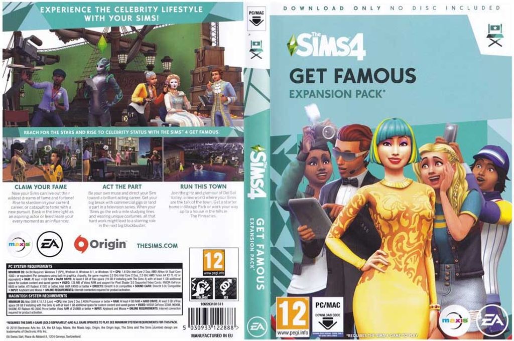 Electronic Arts Les Sims 4 : Heure de Gloire, PC, T (Jugendliche), Physische Medien