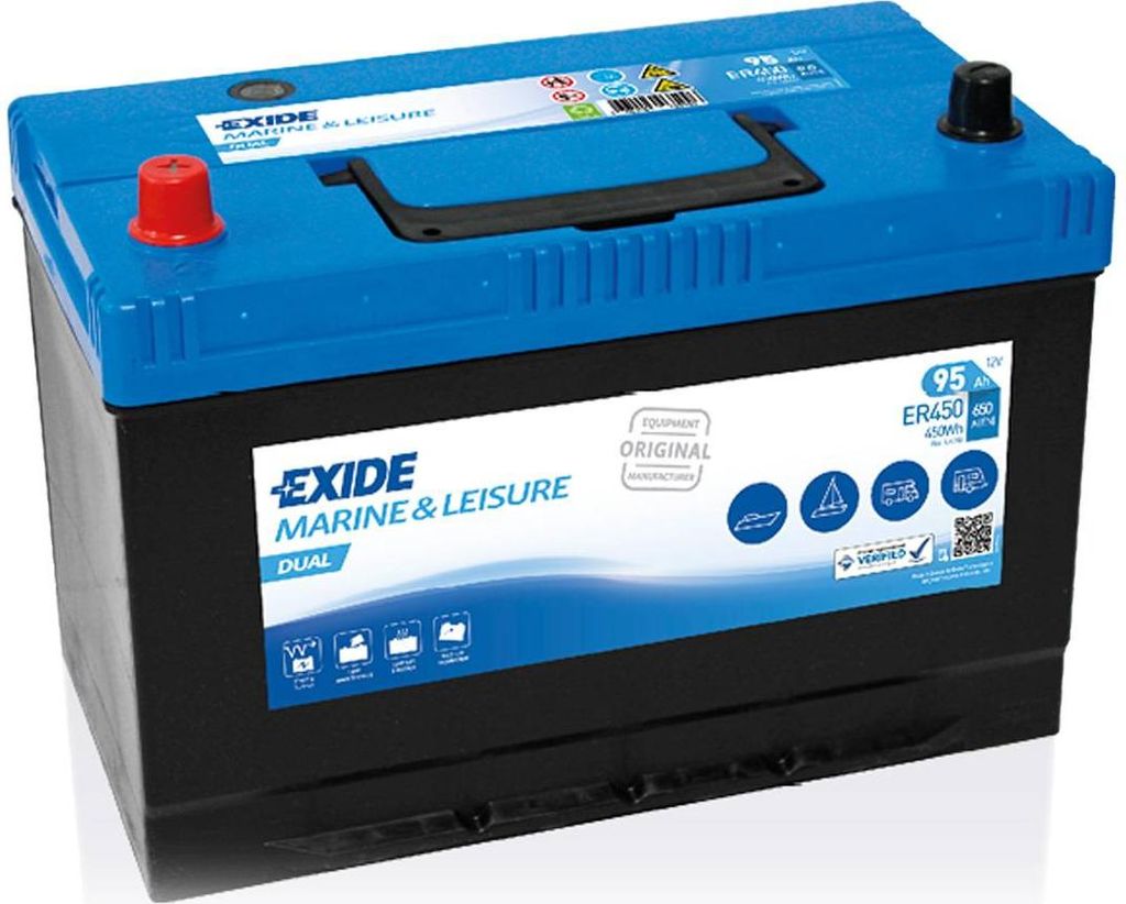 EXIDE Dual Starterbatterie 12V 95Ah 720 650A/EN DUAL D31 Produktbild 