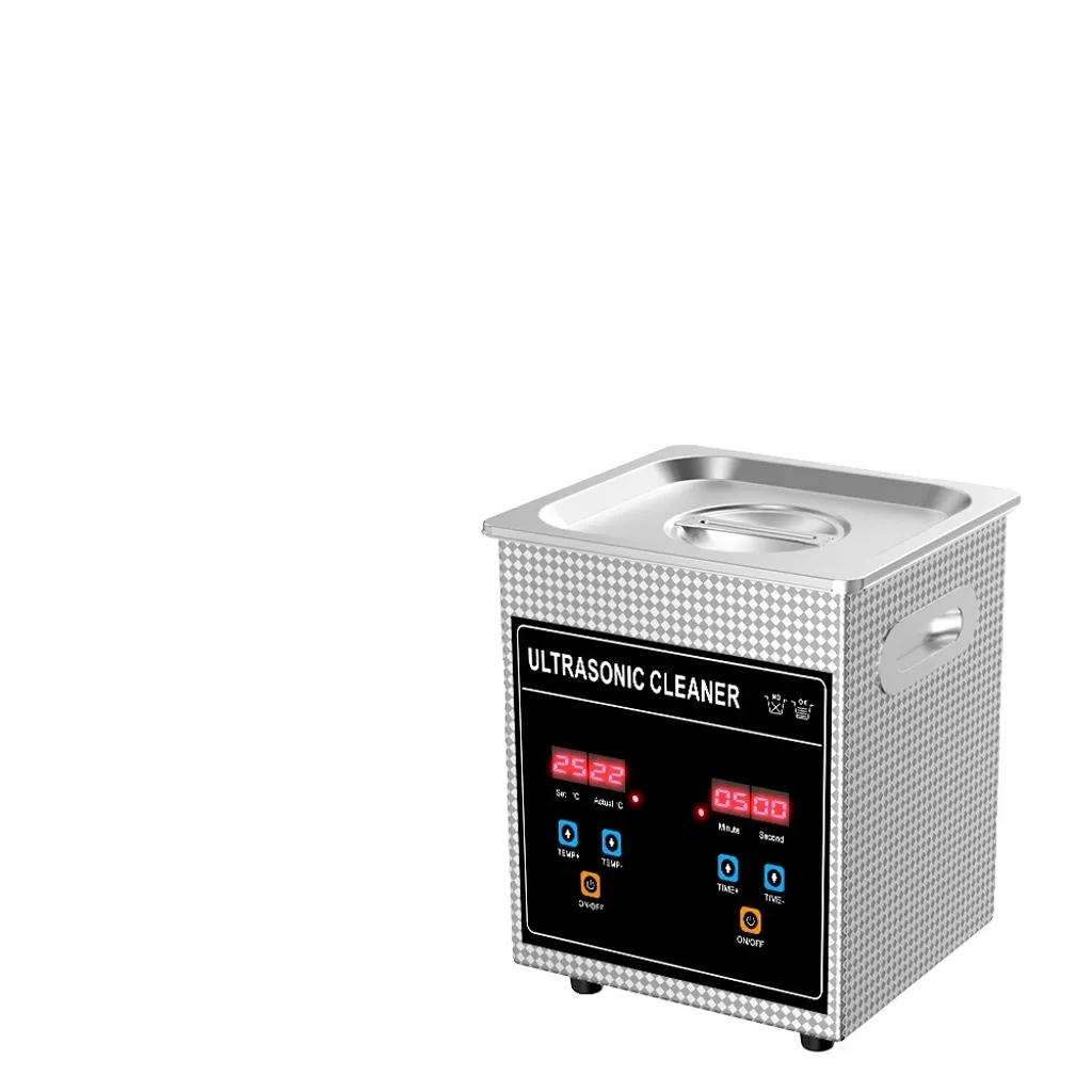 Appareil de nettoyage ultrasons 120W cuve thermique 2L en acier inox