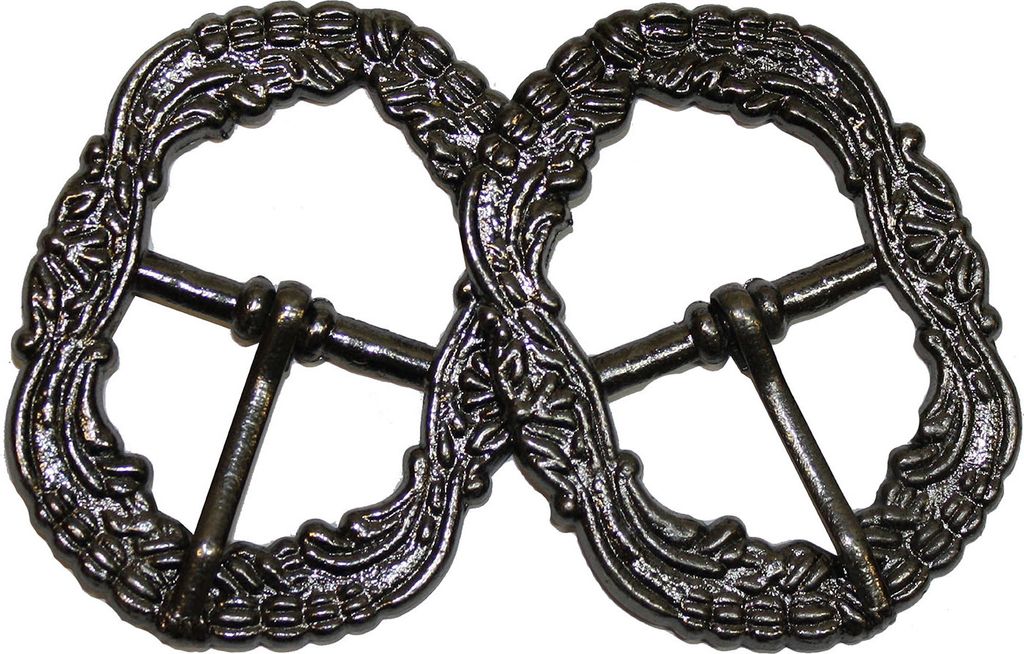 2x Trachten Schnallen für Hosenträgern Trachtenhosen aus Metall