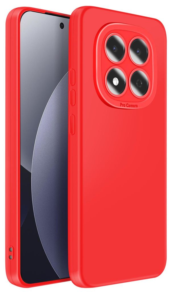 Avizar, Silikonhülle mit erhöhtem Kamerarand für Xiaomi Redmi Note 15 Pro 4G, Rot