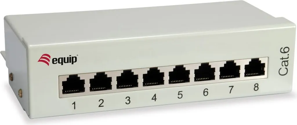Panneau de brassage de bureau 250MHz Equip Cat6 pour réseau Gigabit