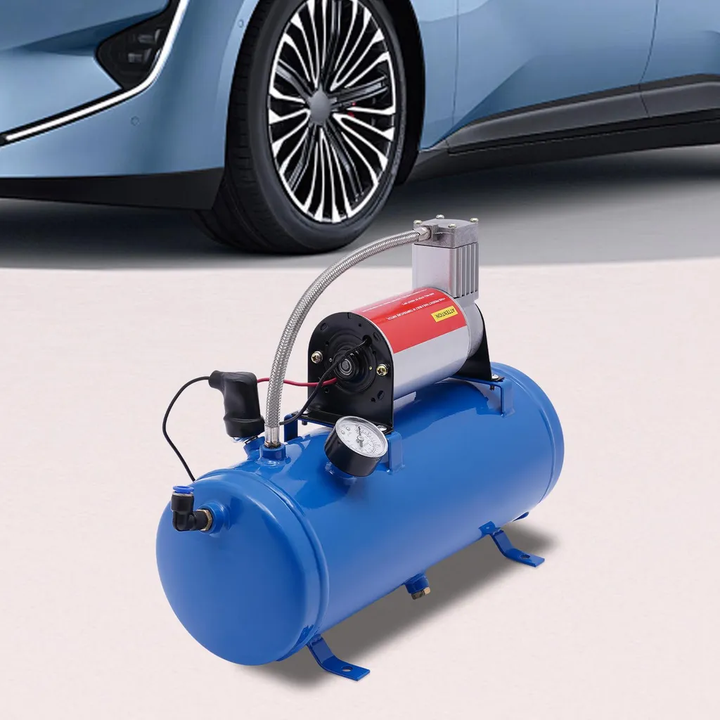 Compresseur d'air compact avec régulation automatique de pression 12V