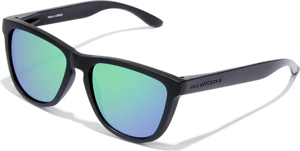 Lunettes de soleil polarisées Hawkers One Raw noires et verres verts
