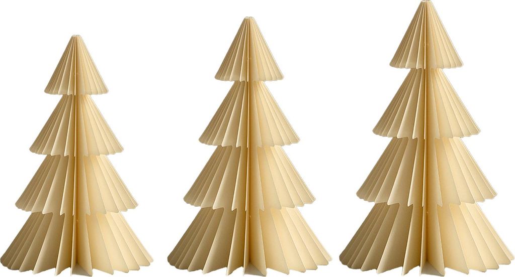 3/4-teiliges Set Weihnachtsbaumschmuck, einfach zusammenzubauen, geometrischer Origami-Weihnachtsbaum, festliche Weihnachtsdekoration