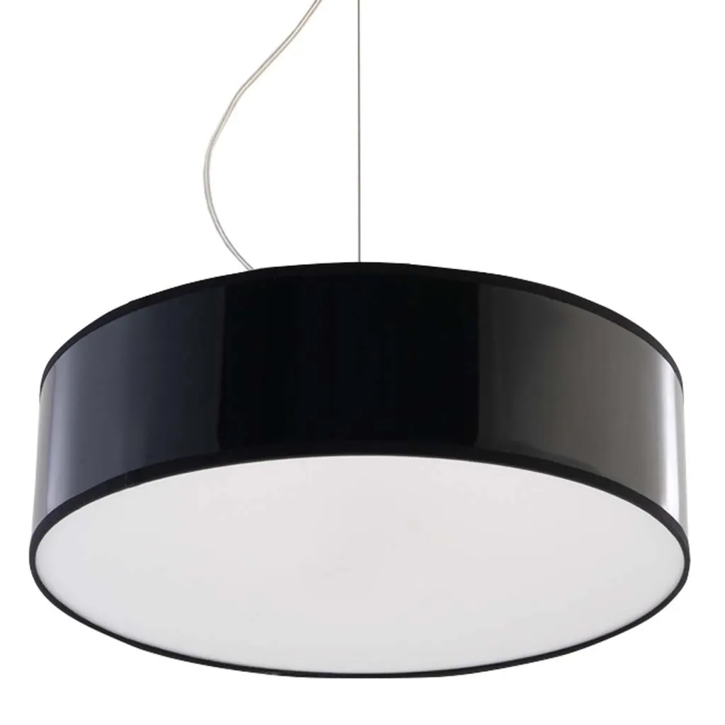Lampada a sospensione ARENA 35 nero 2xE27 15W PVC 111x35x35cm Sollux Lighting