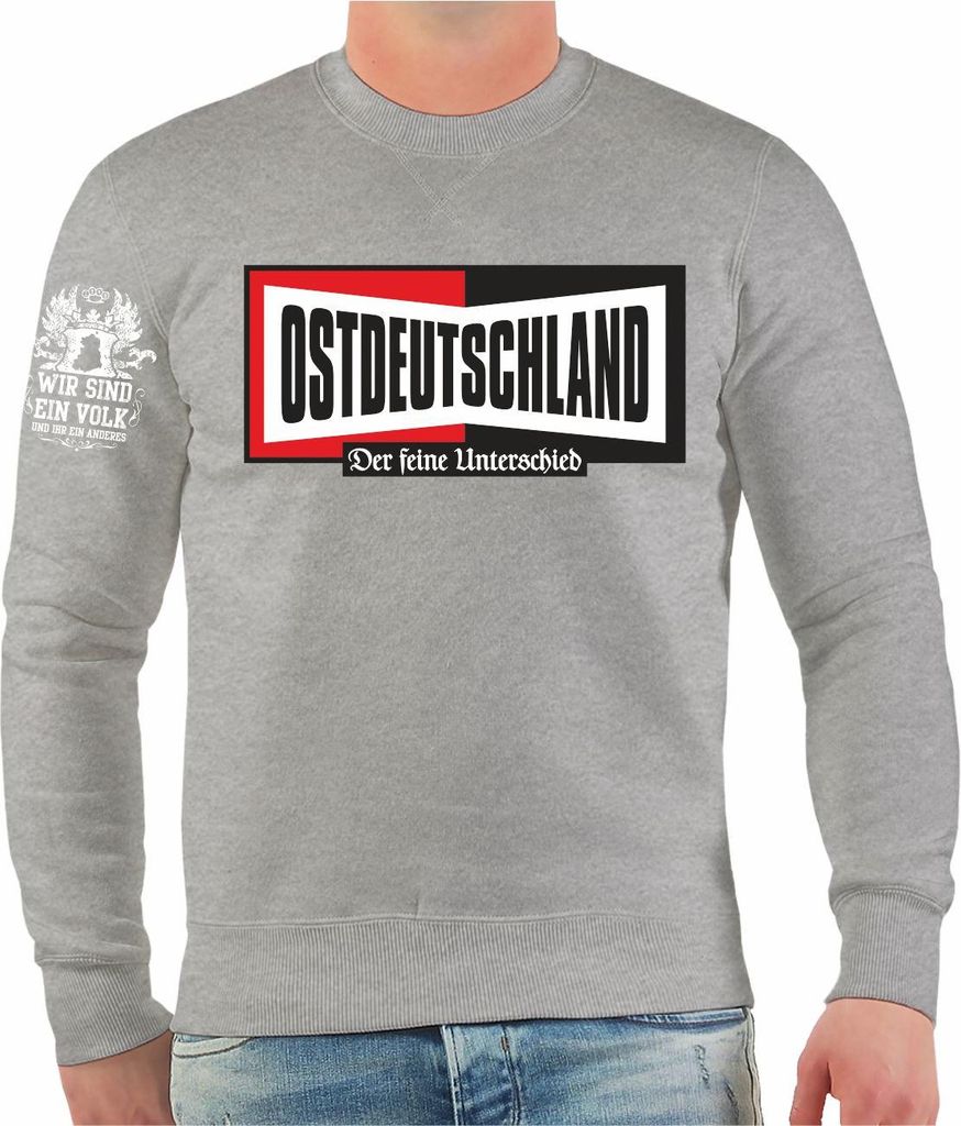Herren Sweatshirt Ostdeutschland der feine Unterschied