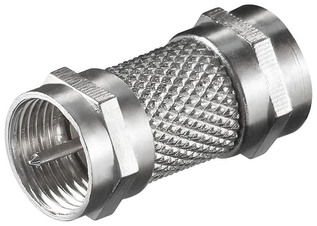 goobay F Verbinder aus Zink (Bulk) Productafbeelding 