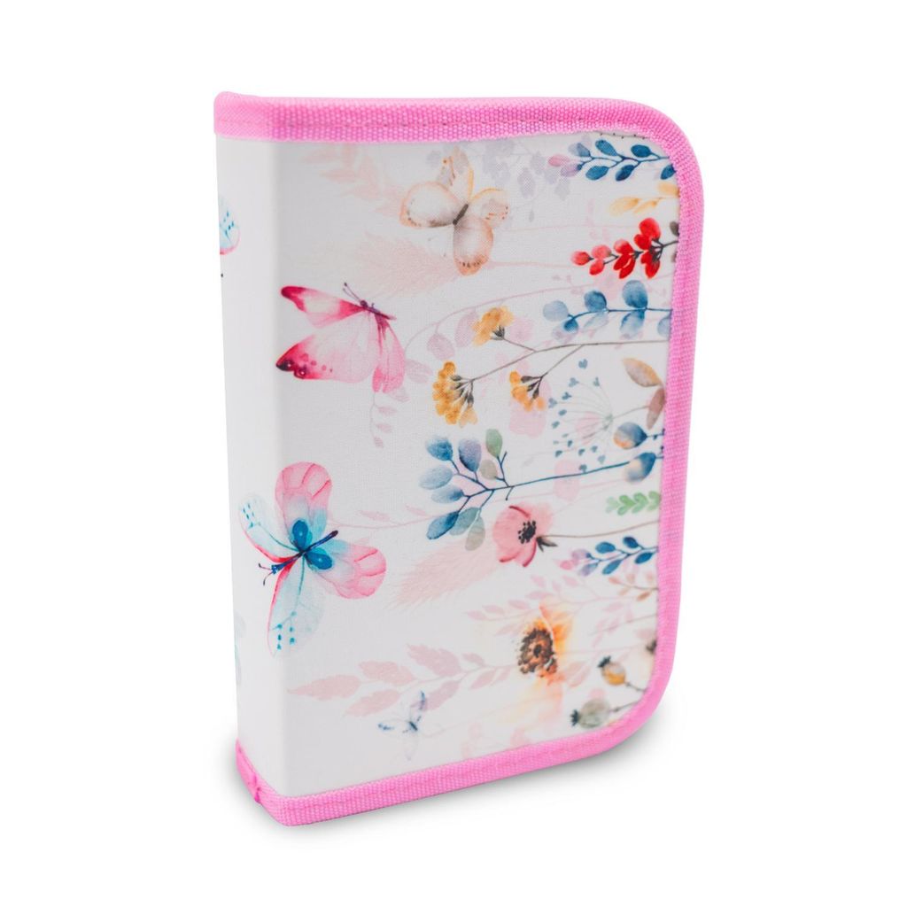 itenga Schüler-Etui Mäppchen Schmetterling 28 teilig Produktbild 