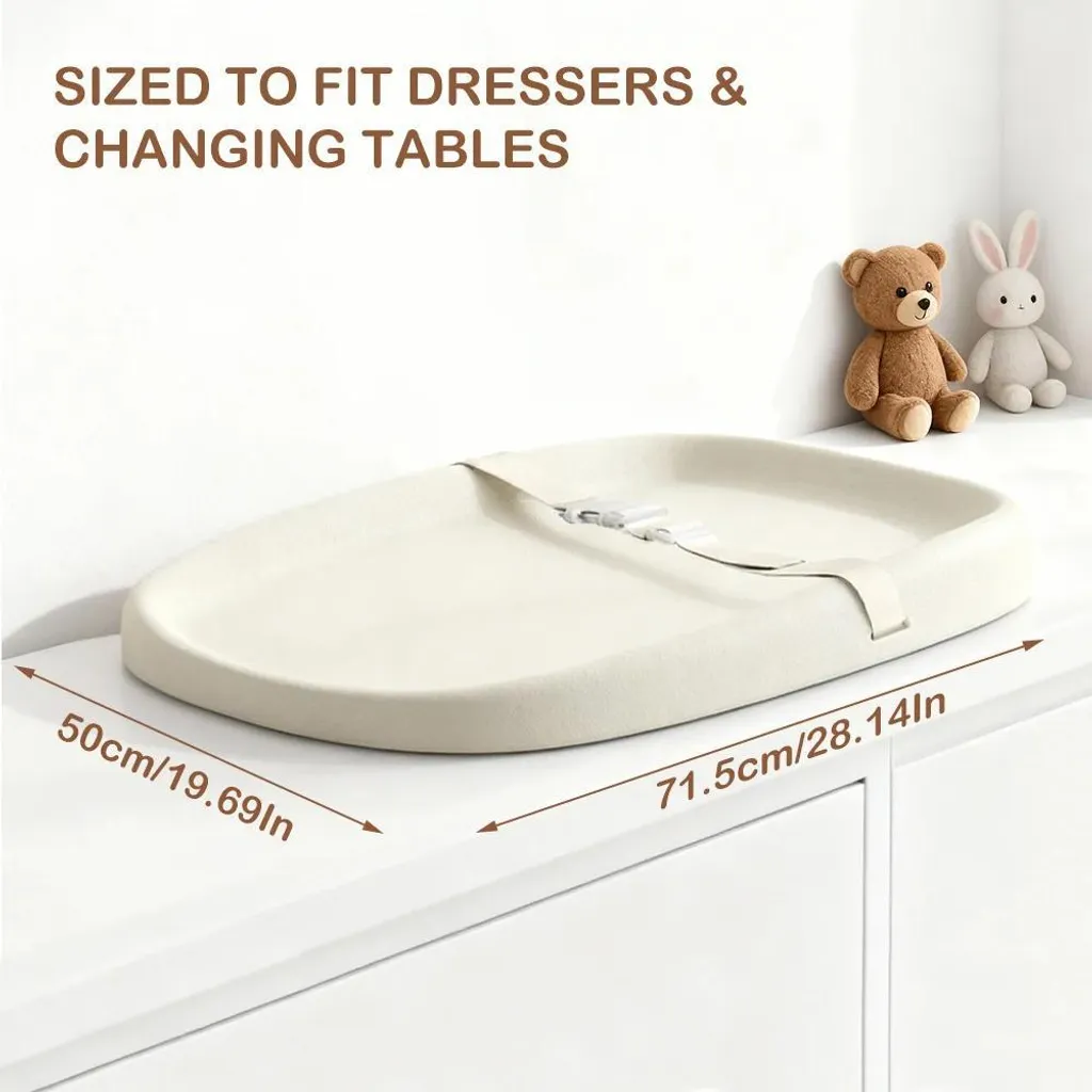 Matelas à langer imperméable et lavable avec isolant thermique - Beige M