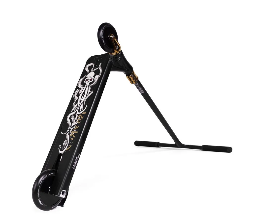 Trottinette freestyle MOVINO Stunt Kräken Gold pour skatepark et street
