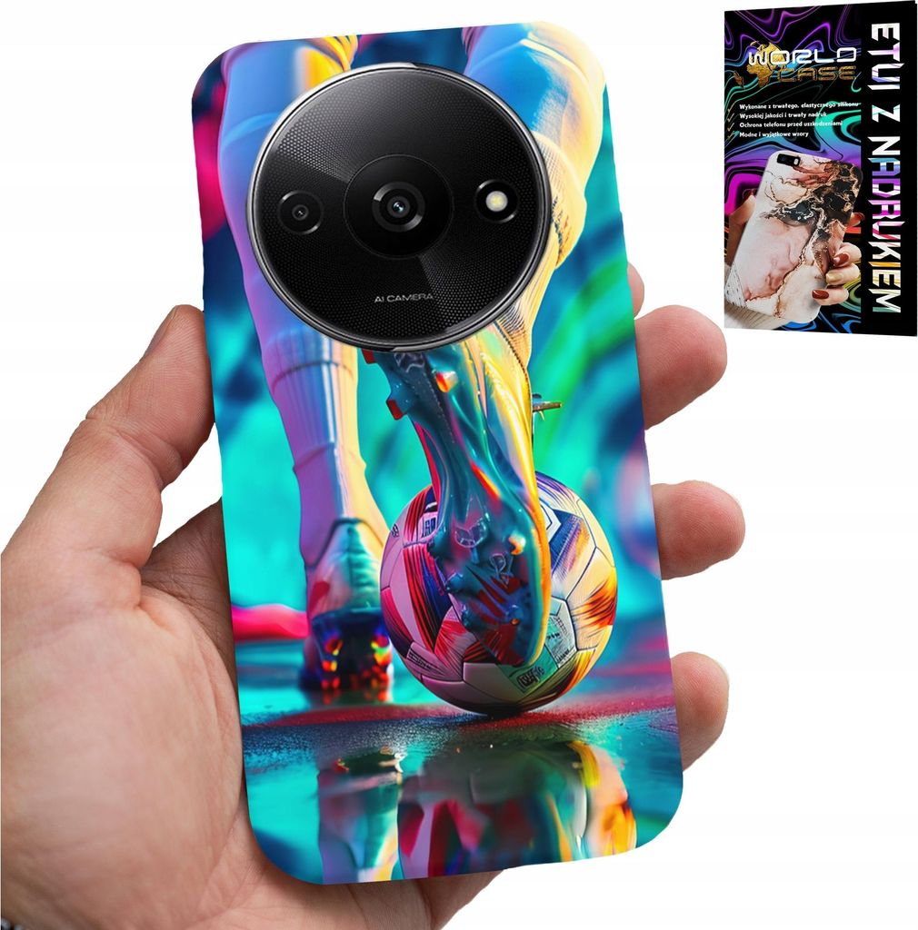 Fall Für Xiaomi Redmi A3 - Fussball Fussballspieler + Glas