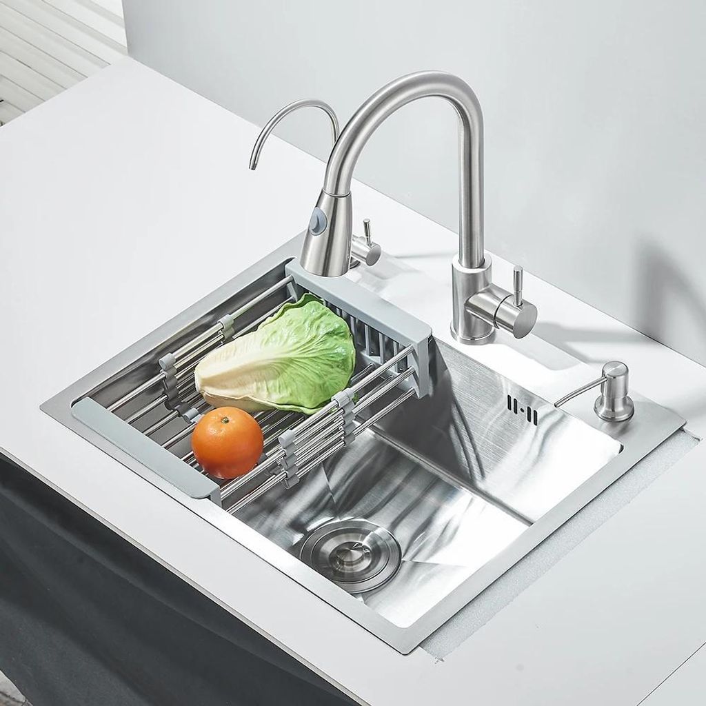 Küchenspüle mit Armatur - Einbauspüle, Einbau von oben - Produktbild 