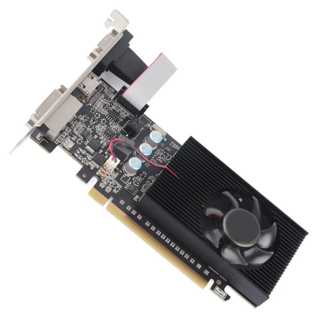 Carte Graphique pour PC de Bureau GT210 1Go Idéale Bureautique et Vidéo HD