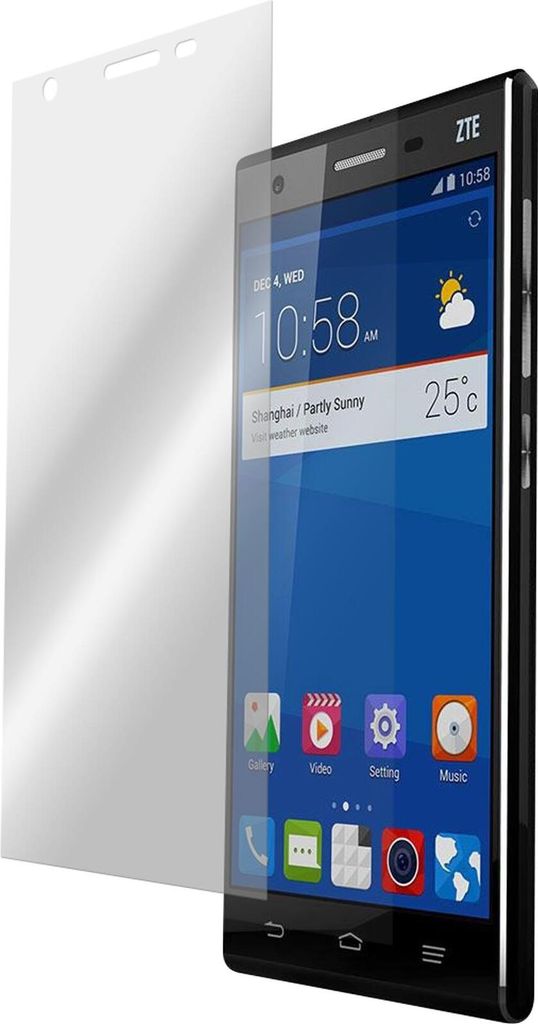 4er-Pack PhoneNatic Displayschutzfolien klar kompatibel mit ZTE Star 2