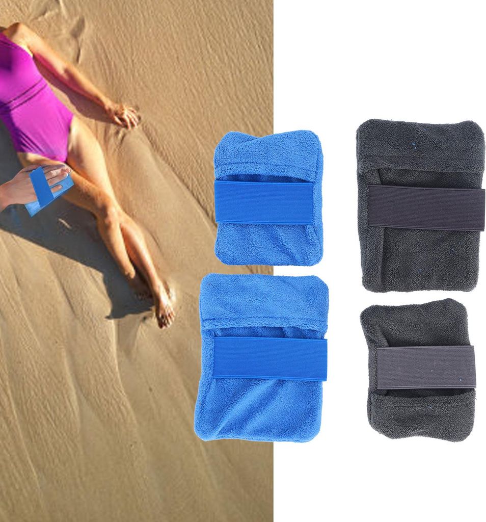 4-teiliger Sandentferner für Strandfüße, Puderbeutel-Entfernungsbeutel, Urlaub, Camping, Essentials