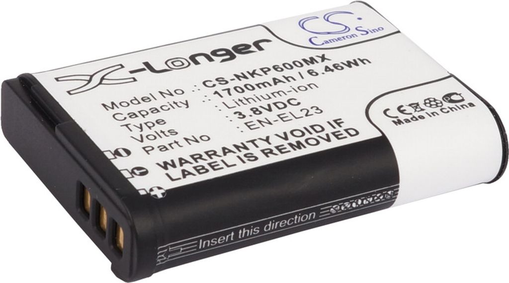 Baterie pro Nikon Coolpix (ekv.EN-EL23) 1700mAh Obrázek produktu 1