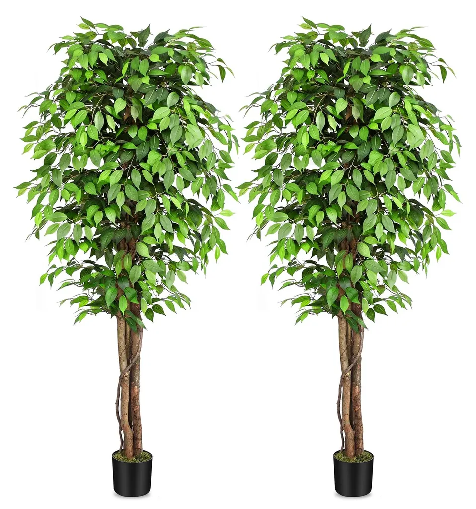 Plante Artificielle Géante pour Salon et Jardin d'Hiver - Ficus 210cm