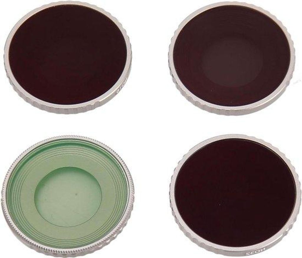 ND-Filter-Kit 4-teilig mit ND8/PL, ND16/PL, ND32/PL, ND64/PL, verstellbare Helligkeit, leicht und ultradünn