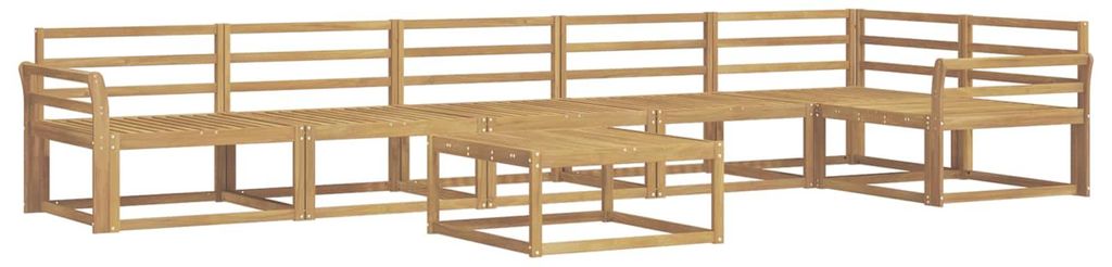 vidaXL Outdoor-Sofagarnitur 7 pcs Weiß 79 x 79 x 37 cm