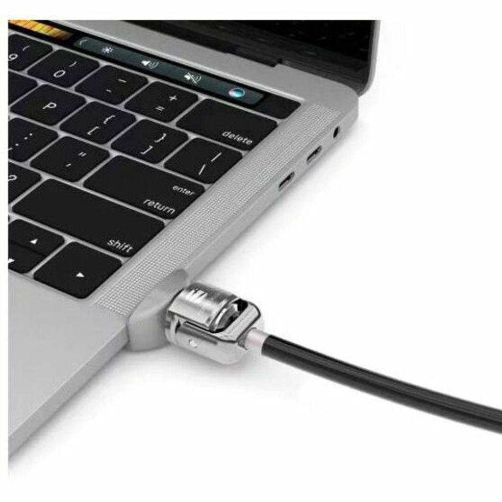 Compulocks Ledge Lock Adapter for MacBook Pro TB and Keyed Cable Lock - Sicherheitsschlossadapter - Silber - mit Kabelschloss mit Schlüssel - für...