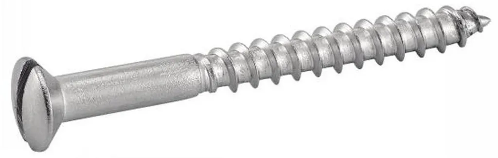 200 Vis à Bois Tête Fraisée Bombée 4.5x40 mm DIN 95 Inox A2 D-Work