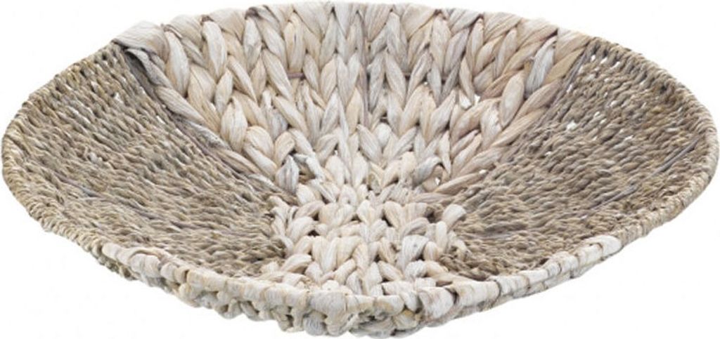 Dekoschale rund, white-washed, Ø ca. 37 cm