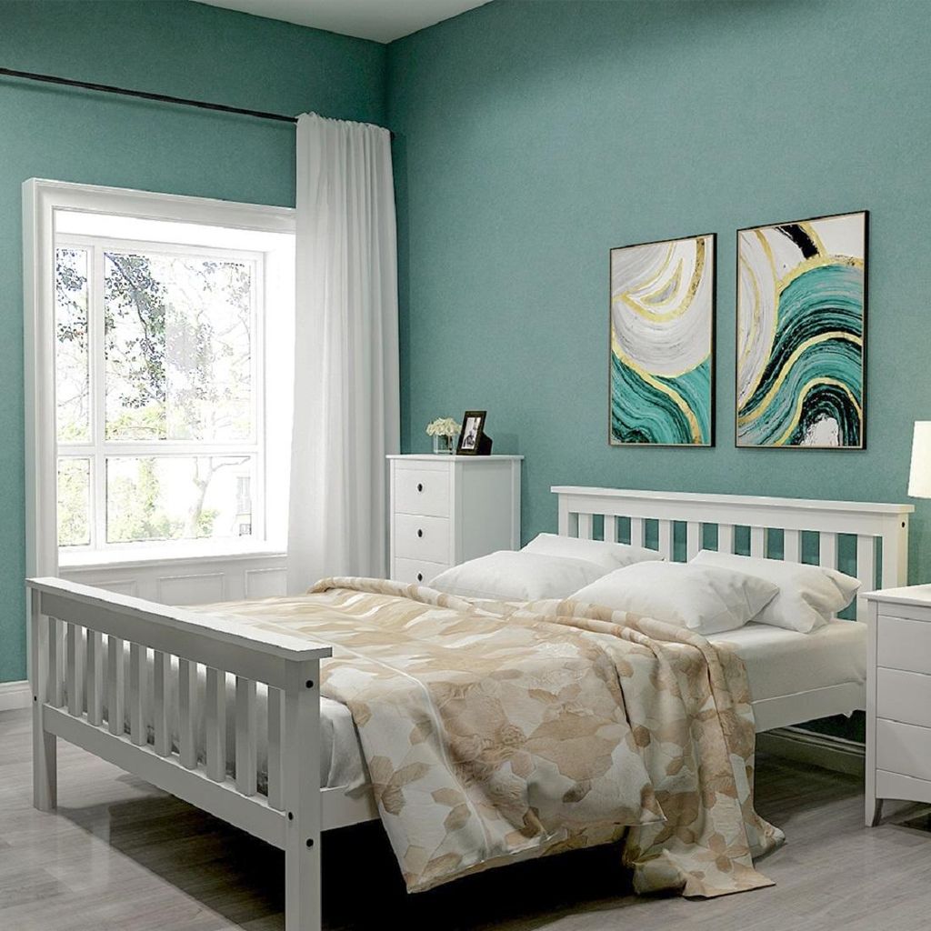 Flieks Lits classiques 140x200cm Cadre de lit avec sommier Image du produit 