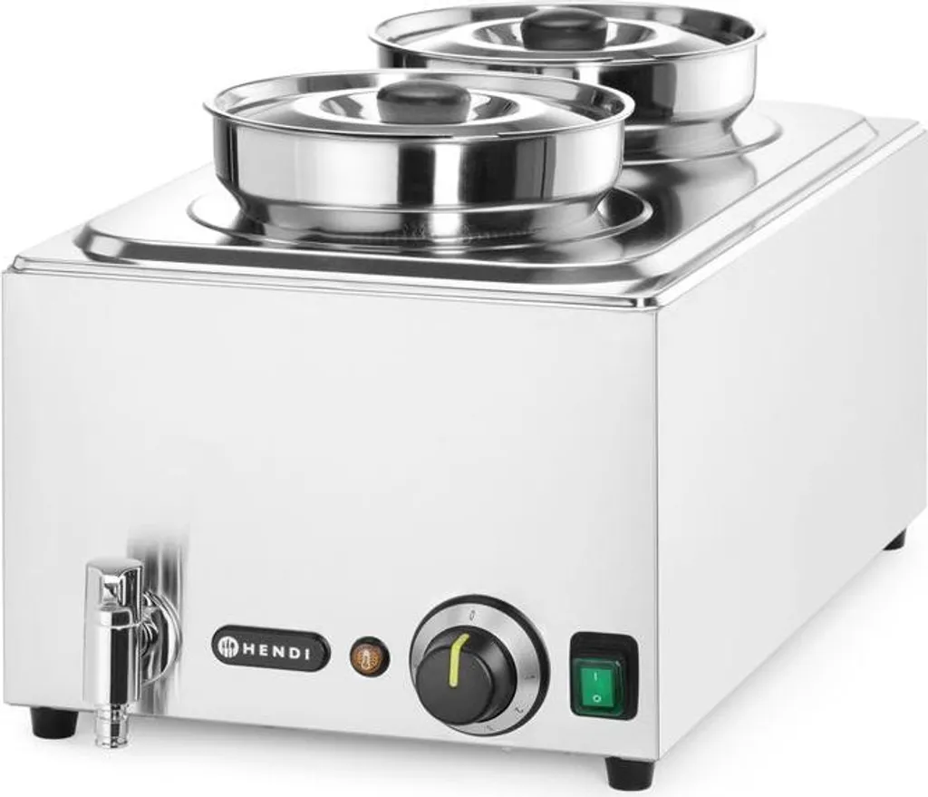 Bain-marie de table HENDI Ranger pour service traiteur 2x4L 1000W - 2