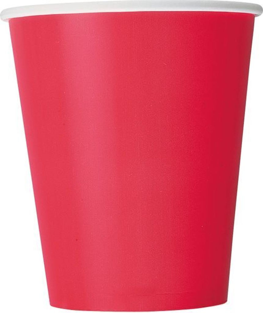 14 Becher rot 266 ml
