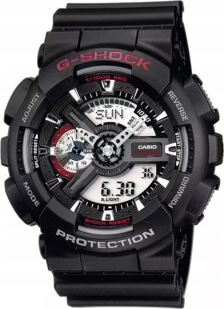 Casio Herren Uhr G-Shock GA-110-1AER schwarz Digital-Analog