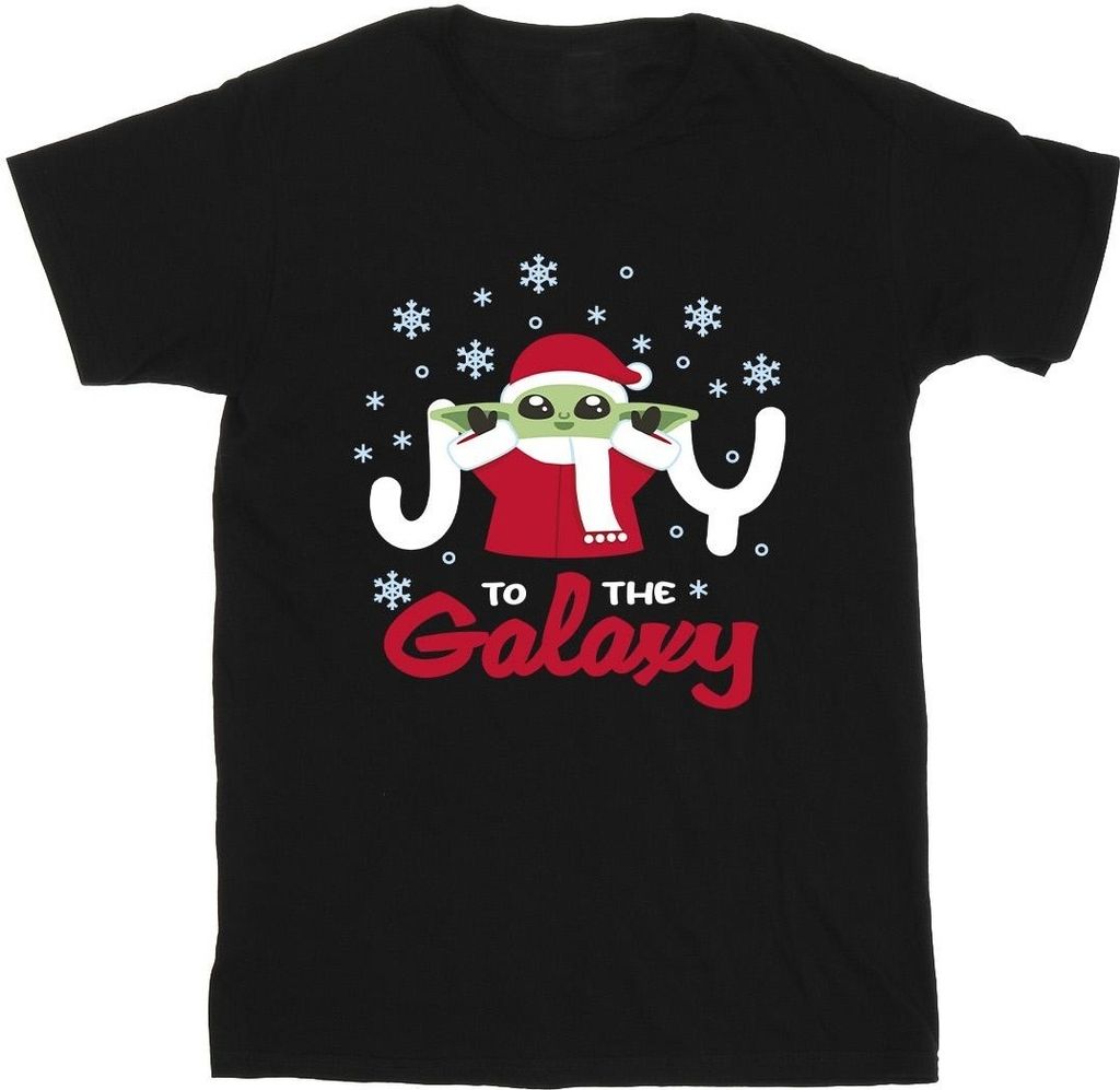 Star Wars - "The Mandalorian Joy To The Galaxy" T-Shirt für Herren BI52012 (XL) (Schwarz)