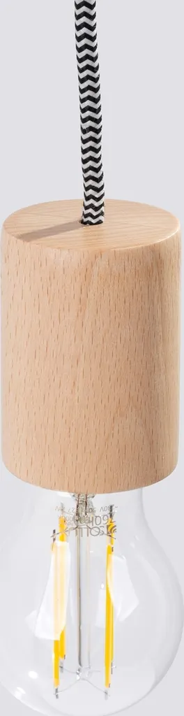 Applique NIMBI E27 Sollux: Design Minimal in Legno 55cm con Switch - 3