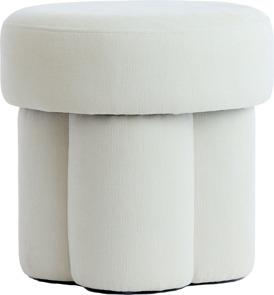 Light & Living - Pouf CURTEA - Ø42x43cm - Weiß