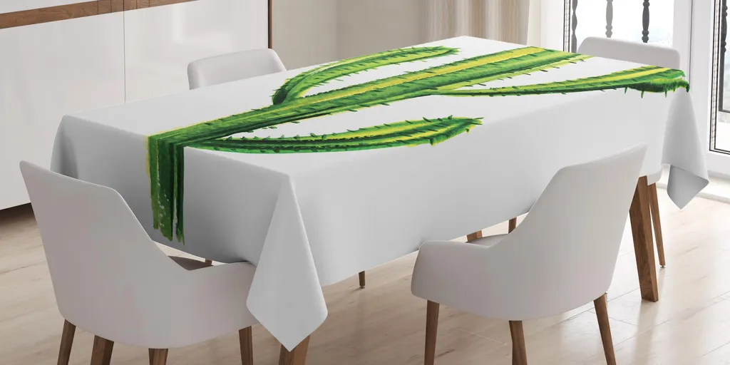Tovaglia Esterna Cactus 140x240 - Per Barbecue e Feste in Giardino