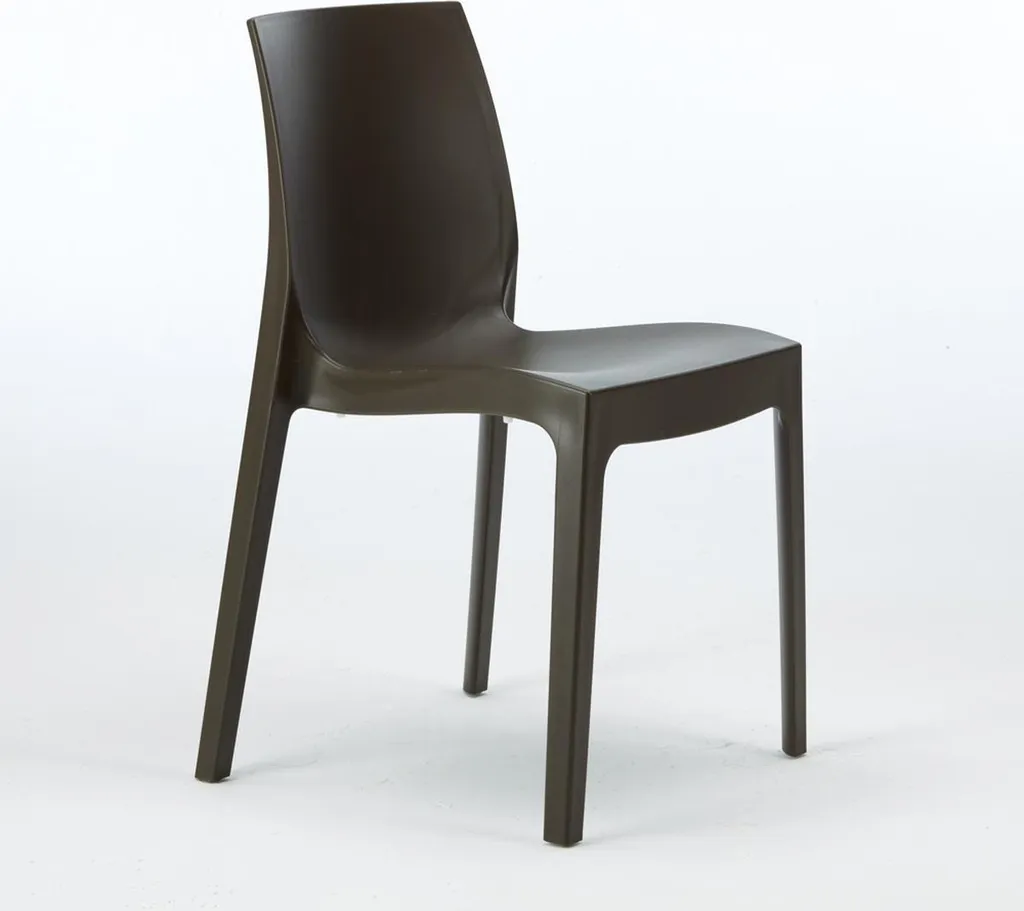 Lot de chaises de cuisine Grand Soleil Rome Marron - Confort Moderne