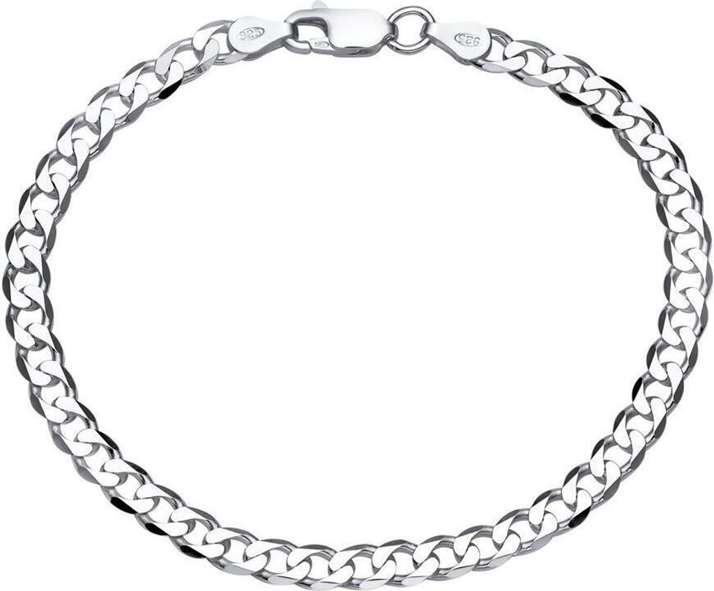 925 Silberarmband im Panzerketten Design 4,5mm PA0045 Produktbild 