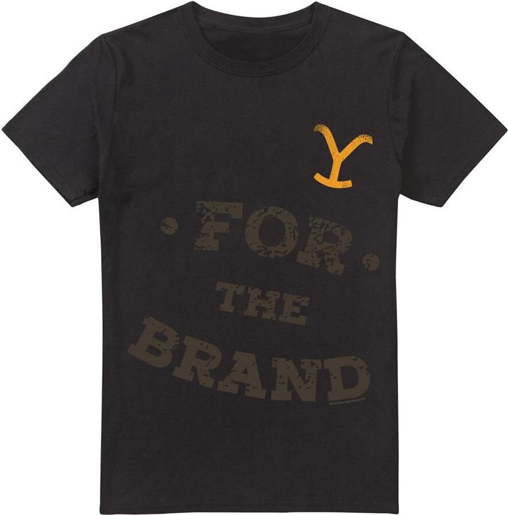 Yellowstone - "For the Brand" T-Shirt für Herren TV5671 (S) (Schwarz)
