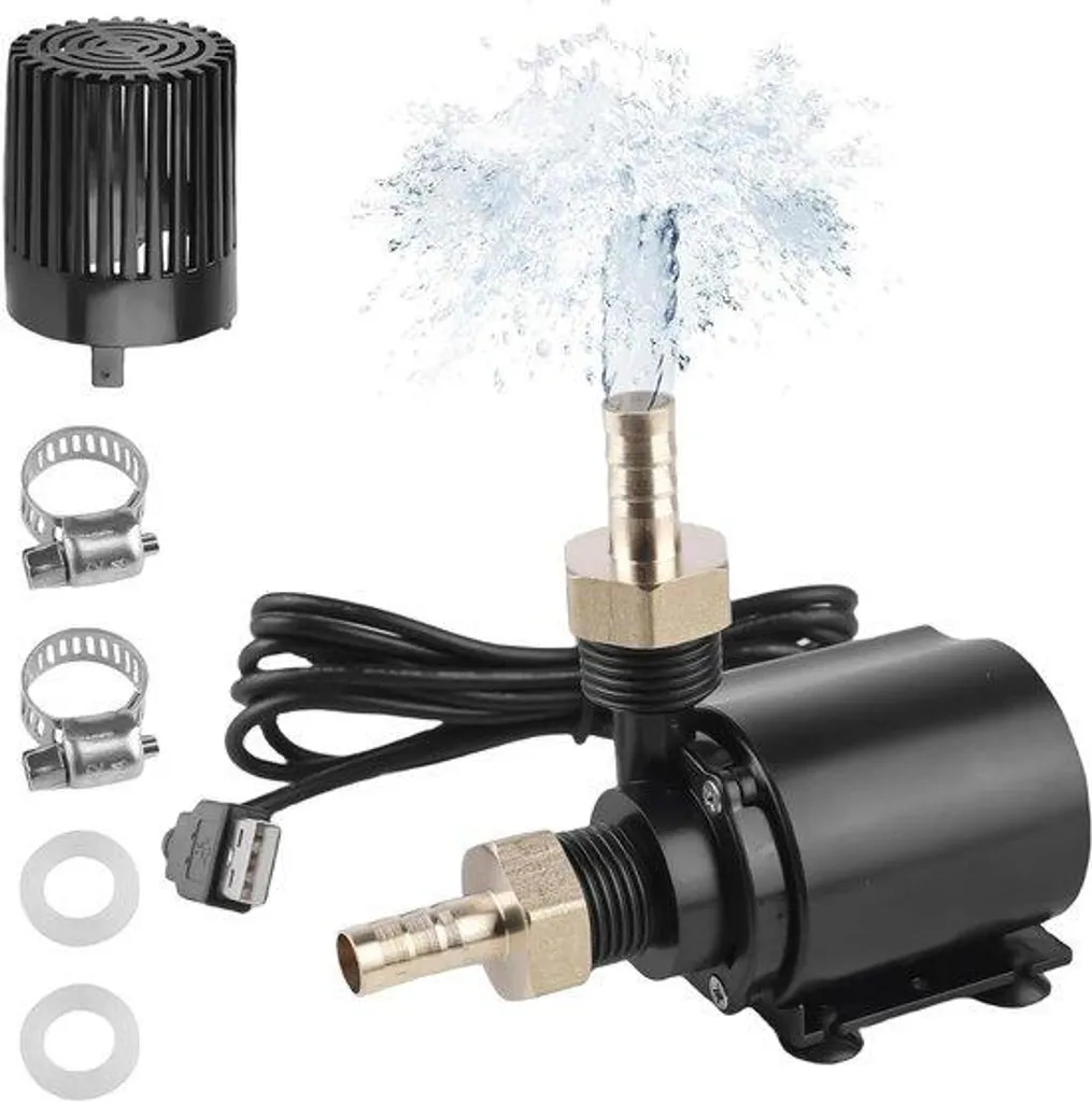 Pompe submersible pour fontaine et petit aquarium 500 l/h Câble 15m 4W