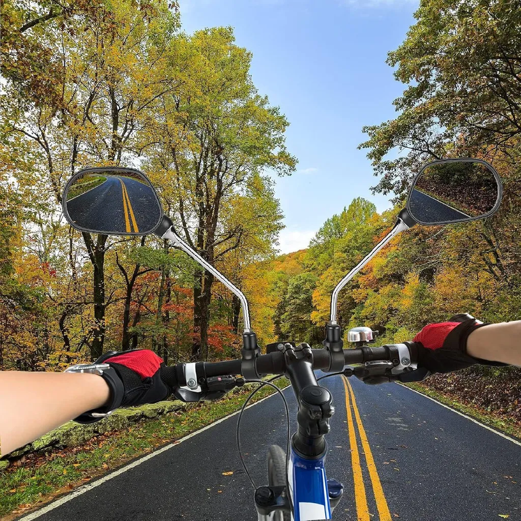 Rétroviseurs Vélo Pivotants à 360° - Double Miroir Réglable Grand Angle