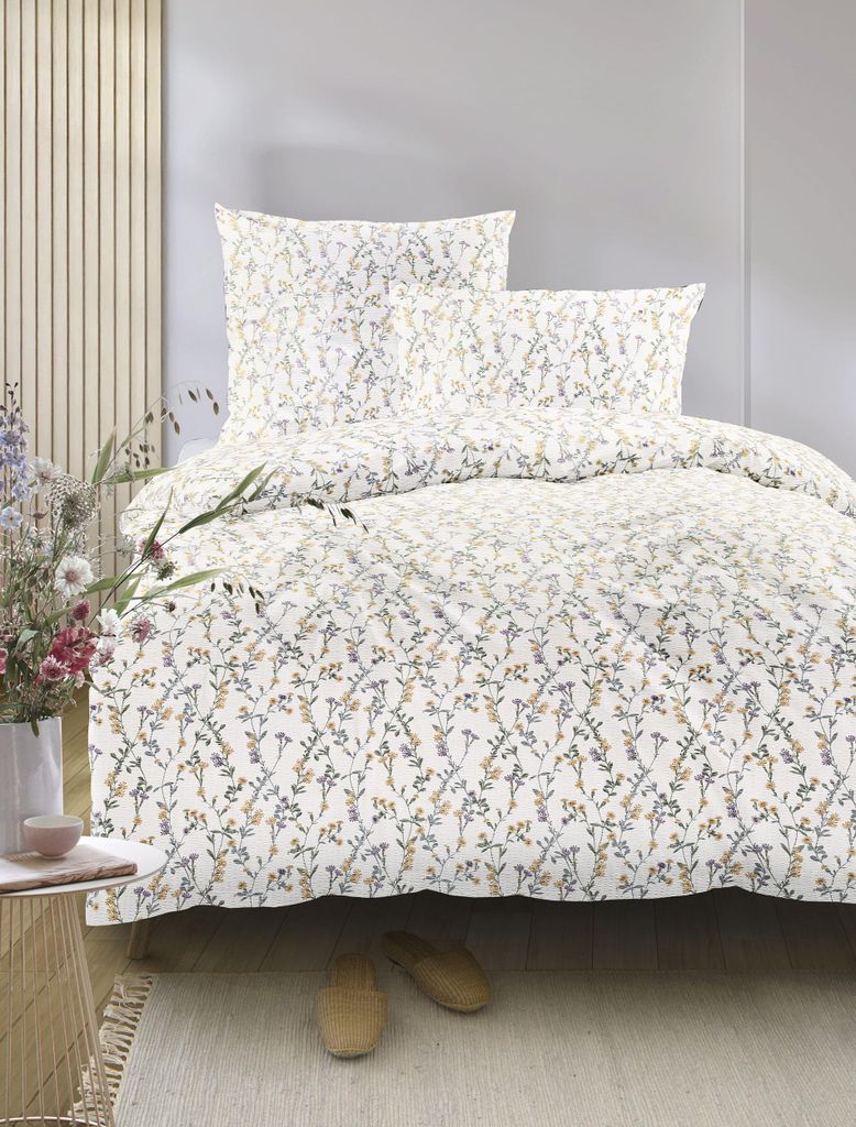 Pościel Irisette Seersucker Easy 8665 żółta 155x220 cm + Zdjęcie produktu 