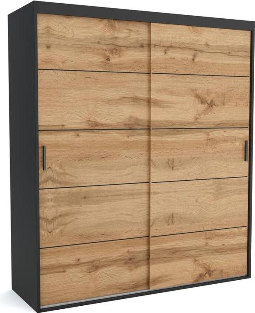 FURNLUX Garderobenmatte A Braun Und Schwarz 110cm / Hauptfarbe: Braun / Abmessungen: 110 x 60 x 205 cm