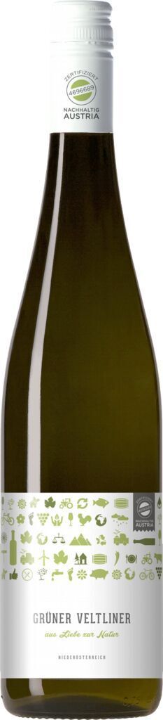 Grüner Veltliner QUW NÖ Aus Liebe zur Natur Müller Weißwein Produktbild 